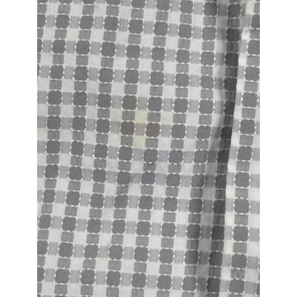 David Donahue Mens Trim Fit Gingham Dress Shirt Grey White 15.5 32/33 Cotton - Picture 5 of 12